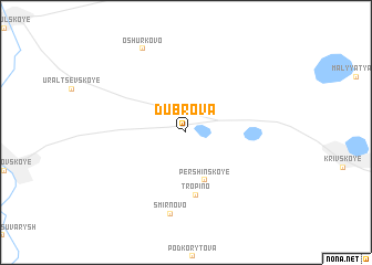 map of Dubrova