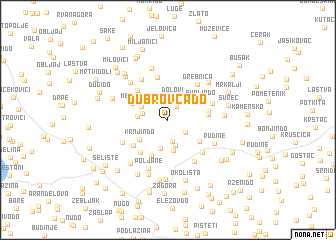 map of Dubrovča Do