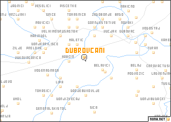 map of Dubrovčani