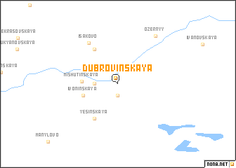 map of Dubrovinskaya