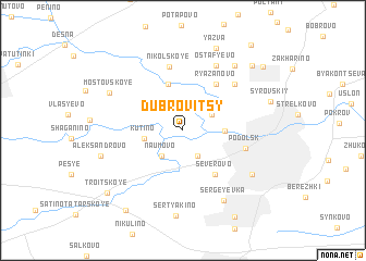 map of Dubrovitsy