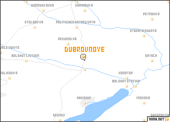 map of Dubrovnoye