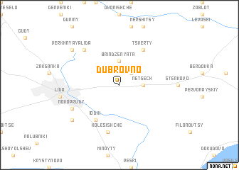 map of Dubrovno