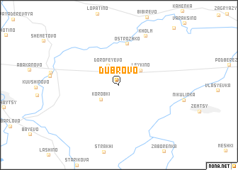 map of Dubrovo