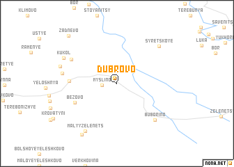 map of Dubrovo