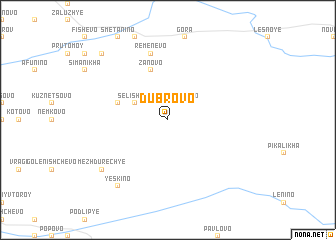 map of Dubrovo