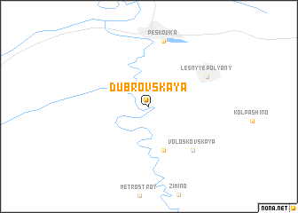 map of Dubrovskaya