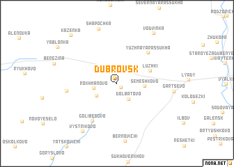 map of Dubrovsk