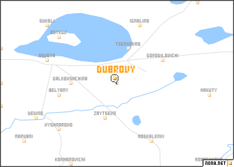 map of Dubrovy