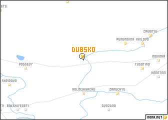 map of Dubsko