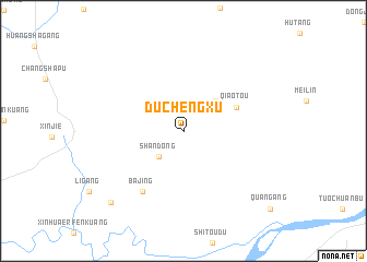 map of Duchengxu