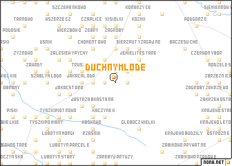 map of Duchny Młode