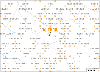 map of Duchów