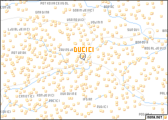 map of Dučići