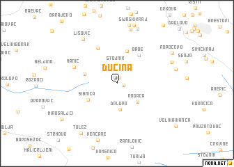 map of Dučina