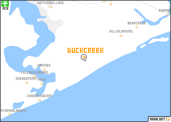 map of Duck Creek