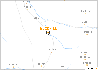 map of Duck Hill