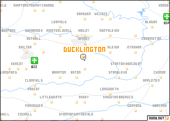 map of Ducklington