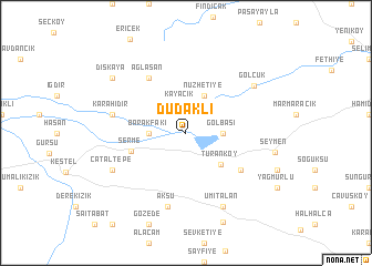 map of Dudaklı