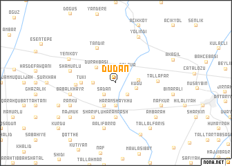 map of Dūdān