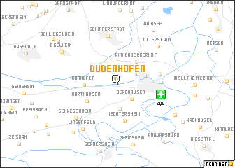 map of Dudenhofen