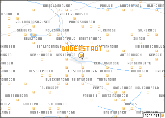 map of Duderstadt