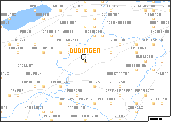 map of Düdingen
