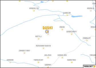 map of Dudki