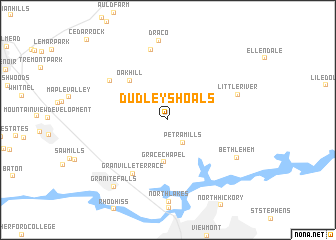 map of Dudley Shoals