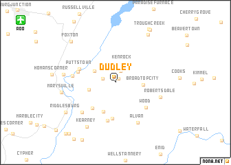 map of Dudley