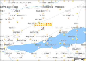 map of Dudowizna