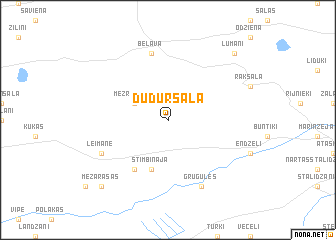map of Dūdursala