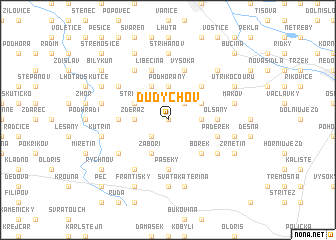 map of Dudychov