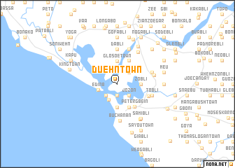 map of Duehn Town