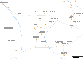 map of Duéoa