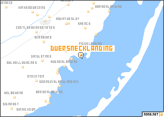map of Duers Neck Landing