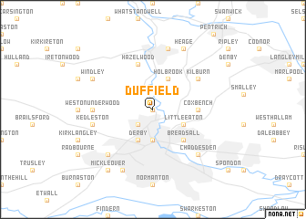 map of Duffield