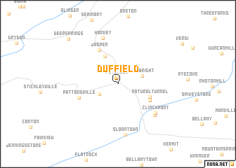 map of Duffield