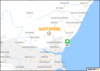 map of Duffʼs Road