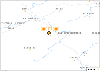 map of Dufftown