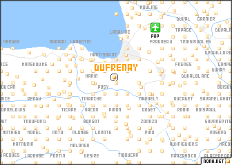 map of Dufrenay