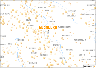 map of Duga Luka