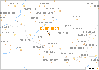 map of Duga Međa