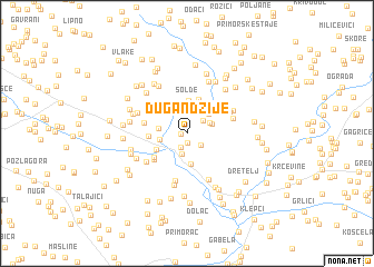 map of Dugandžije