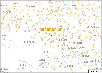 map of Dugandžije