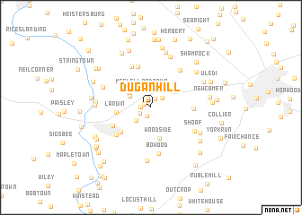 map of Dugan Hill