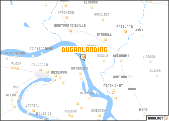 map of Dugan Landing