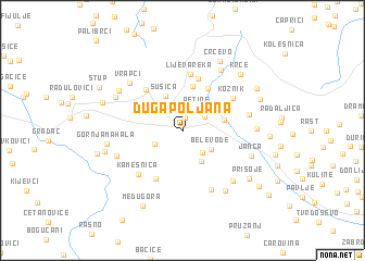 map of Duga Poljana