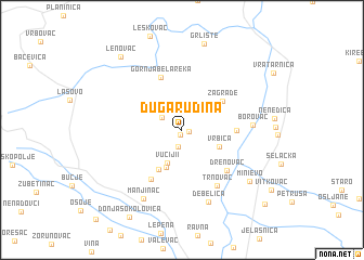 map of Duga Rudina