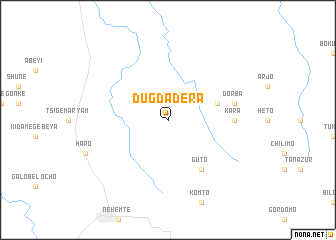 map of Dugda Dēra